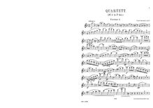 Partition parties complètes, corde quatuor No.3, F major, Gernsheim, Friedrich