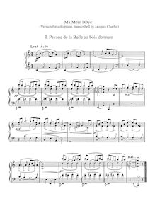 Partition complète, Ma Mère l Oye (cinq pièces enfantines), Mother Goose par Maurice Ravel