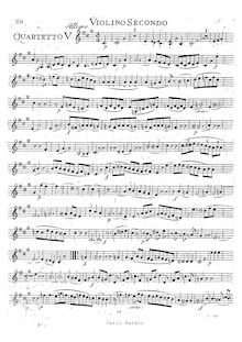 Partition violon II, corde quatuor No.18, A major, Mozart, Wolfgang Amadeus par Wolfgang Amadeus Mozart