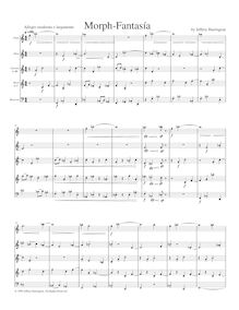 Partition complète, Morph-Fantasía pour Woodwind quintette, Harrington, Jeffrey Michael