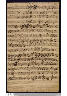 Partition complète, Sonata en E minor, E minor, Molter, Johann Melchior