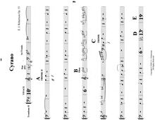 Partition Trombone 2, Cyrano, G major, Robertson, Ernest John