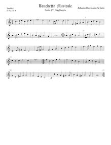 Partition viole de gambe aigue 1, Banchetto Musicale, Schein, Johann Hermann par Johann Hermann Schein