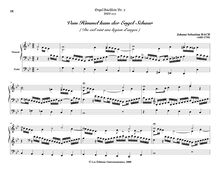 Partition Vom Himmel kam der Engel Schaar, BWV 607, Das Orgel-Büchlein