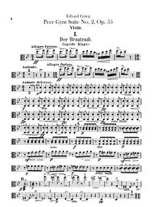 Partition altos, Peer Gynt  No.2 Op.55, Grieg, Edvard