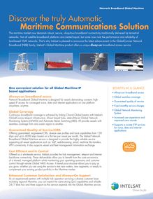 Discover the truly automatic maritime communications solution