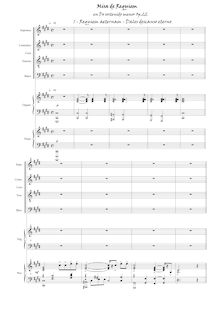 Partition chœur, Misa de Requiem en do sostenido menor, C♯ minor