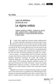 Version PDF - LE RÉGIME CRÉTOIS