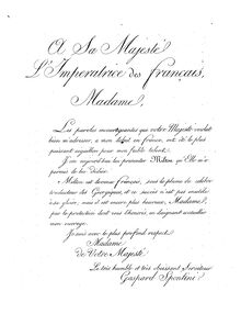 Partition complète, Milton, C major, Spontini, Gaspare par Gaspare Spontini