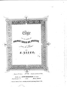 Partition complète (S.168/1), Élégie sur des motifs du Prince Louis Ferdinand de Prusse