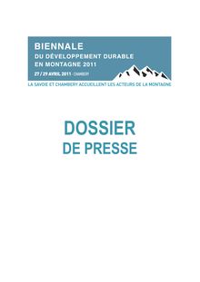 110411 DP Biennale Montagne Durable Chambéry