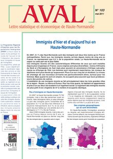 Immigrés d hier et d aujourd hui en Haute-Normandie