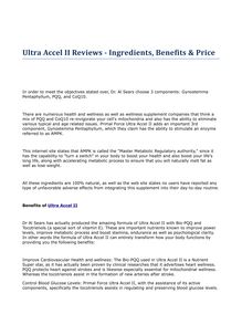   Ultra Accel II Reviews - Ingredients, Benefits & Price