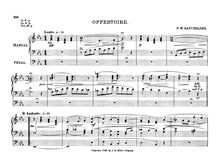 Partition complète, Offertoire, E♭ major, Batchelder, Frederick William