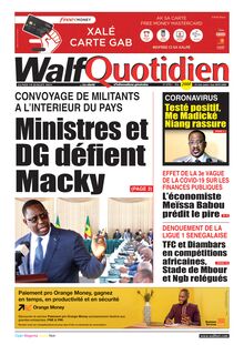 Walf Quotidien n°8795 - du Lundi 19 juillet 2021