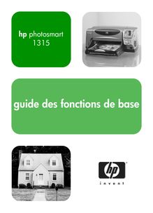 Notice Imprimantes HP  Photosmart 1315