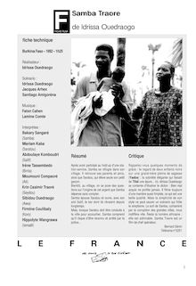 Samba Traoré de Ouedraogo Idrissa