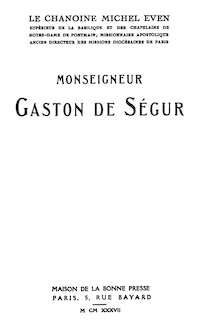 Monseigneur Gaston de Ségur