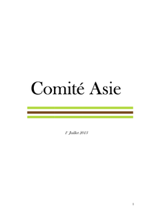 Comité Asie : faire gagner l agroalimentaire français à l export