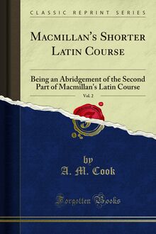 Macmillan s Shorter Latin Course