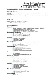 Guide des formations aux associations 20102011 Conseil  général de ...