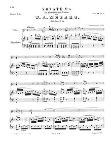 Partition de piano, violon Sonata, Violin Sonata No.8