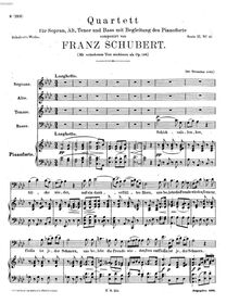 Partition complète, Geburtstaghymne, D.763, Schubert, Franz