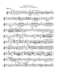 Partition hautbois 1, 2, Vyšehrad, The High Castle, E♭ major, Smetana, Bedřich