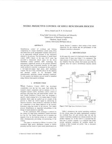 Model predictive control of shell benchmark process - Electronics,  Circuits and Systems, 2003. ICECS