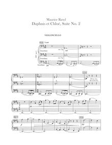 Partition violoncelles, Daphnis et Chloé  No.2, Fragments symphoniques II