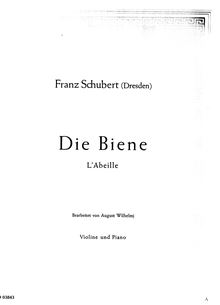Partition de violon, Bagatelles, Schubert, François