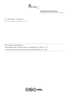 G. Genette : Figures  ; n°1 ; vol.3, pg 117-119