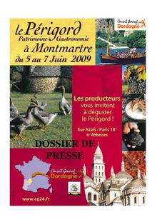 Dossier de presse Montmartre 2009