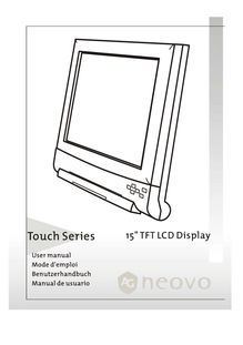 Notice LCD AG Neovo  TS-15R