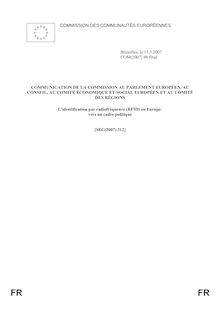 COM/2007/96/FINAL - COMMISSION DES COMMUNAUTÉS EUROPÉENNES ...