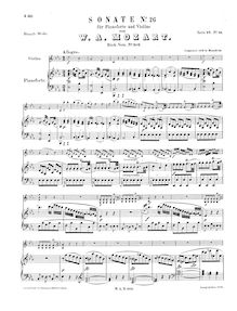 Partition de piano, violon Sonata, Violin Sonata No.19