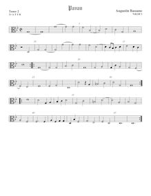 Partition ténor viole de gambe 3, alto clef, pavanes et Galliards pour 5 violes de gambe par Augustine Bassano