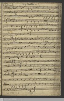 Partition cor 2, Symphony en C major, C major, Rosetti, Antonio