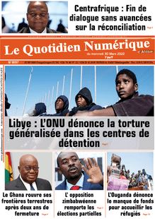 Le Quotidien Numérique d’Afrique n°1897 - du mercredi 30 mars 2022