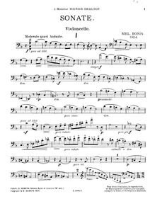 Partition , partie, Sonate pour violoncelle et piano, Op.67, F major