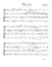 Partition Fantasia VdGS No.126 – partition complète,  No.5 pour 2 violes de gambe et orgue