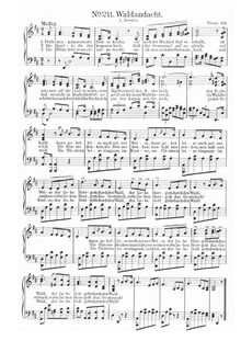Partition de piano; highest note is melody, 5 chansons pour Mezzo ou Alto