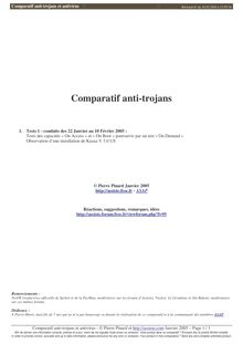 Comparatif Anti-trojans et Antivirus