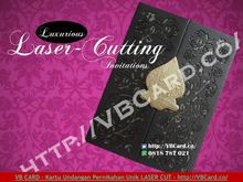 Kartu Undangan Pernikahan Unik Elegan Laser Cutting Jakarta VB CARD