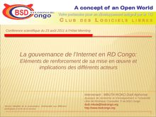 Gouvernance de l Internet en RD Congo