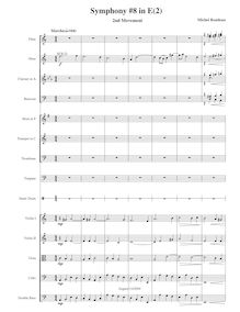 Partition , Marche, Symphony No.8, E major, Rondeau, Michel