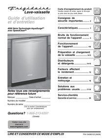 Notice Lave-vaisselle Frigidaire  FDB4315LFS1