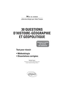 30 questions d histoire géographie et géopolitique
