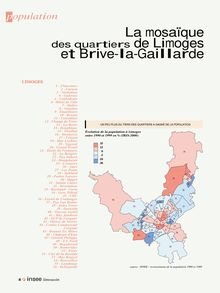 La mosaïque des quartiers de Limoges et Brive-la-Gaillarde.