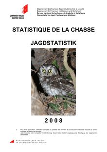 STATISTIQUE DE LA CHASSE JAGDSTATISTIK 2 0 0 8
